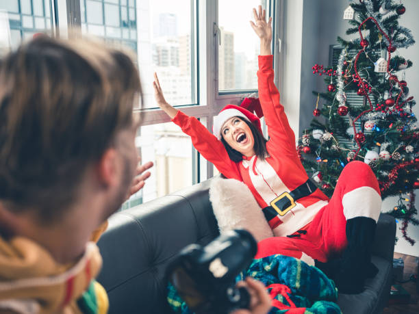 istock Millennial Christmas party 1194319982