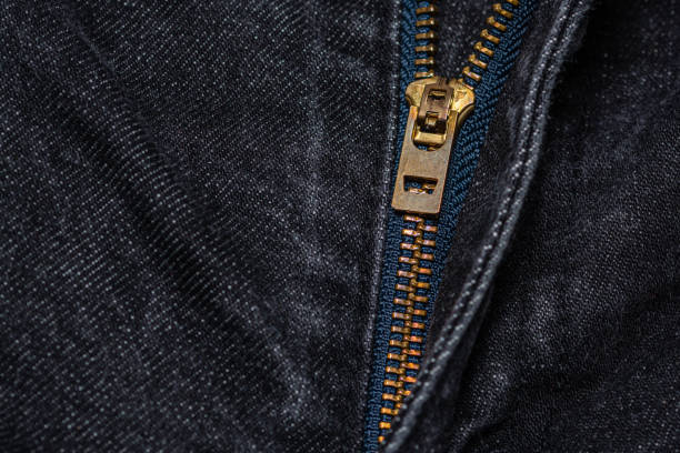 istock Zipper on black jeans 1194321323