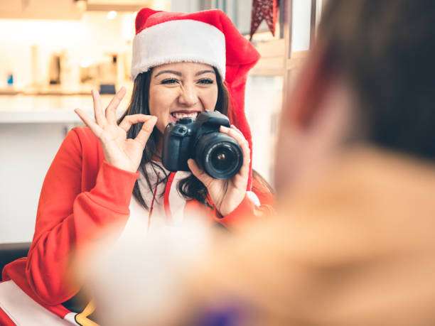 istock Millennial Christmas party 1194322782