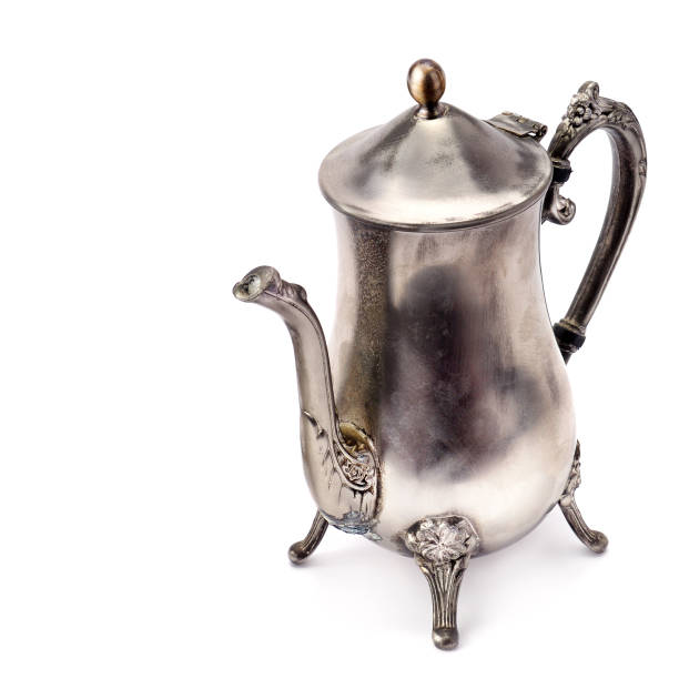 istock Vintage old coffee pot isolated on white background. 1194326536