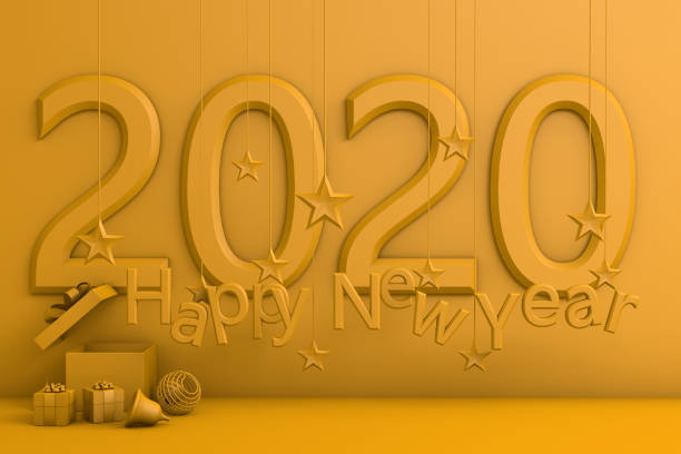 istock 3d rendering of  christmas and new Year concept. 1194329289