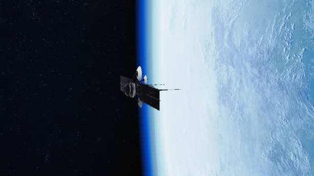 Spy Satellite orbiting Earth. NASA Public Domain Imagery