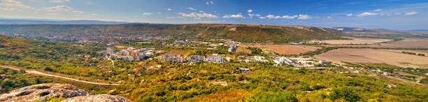 istock Beautiful view over town of Provadia 1194332571