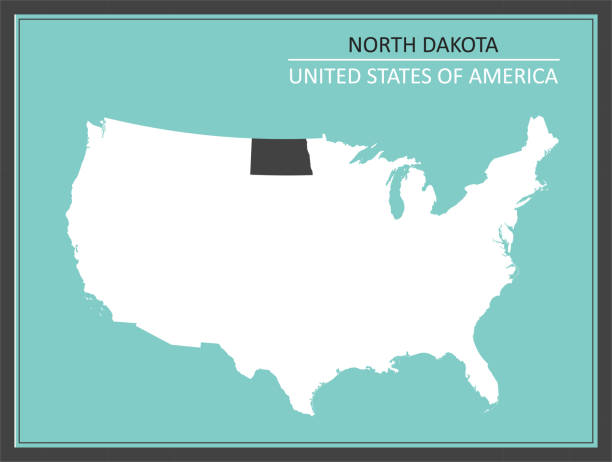 North Dakota Usa Map Stock Download Image North Dakota Usa Map 