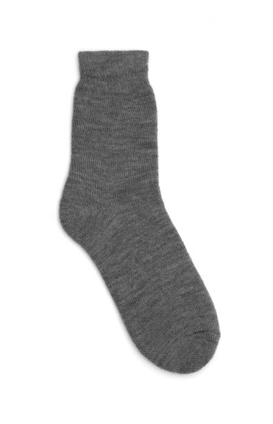 istock Cozy, warm winter socks isolated on white background 1194335304