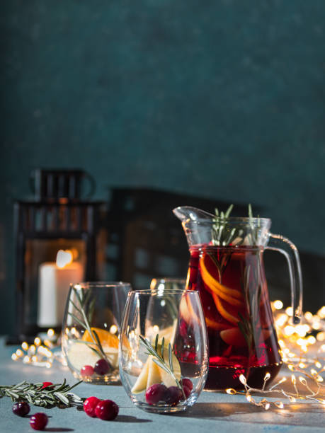istock Winter sangria on christmas background, copy space 1194336352