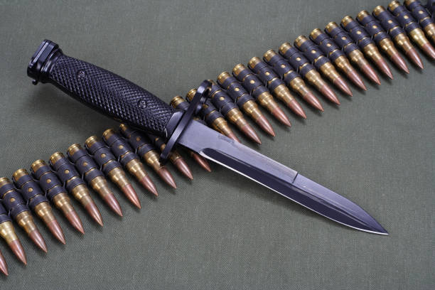 combat knife close up