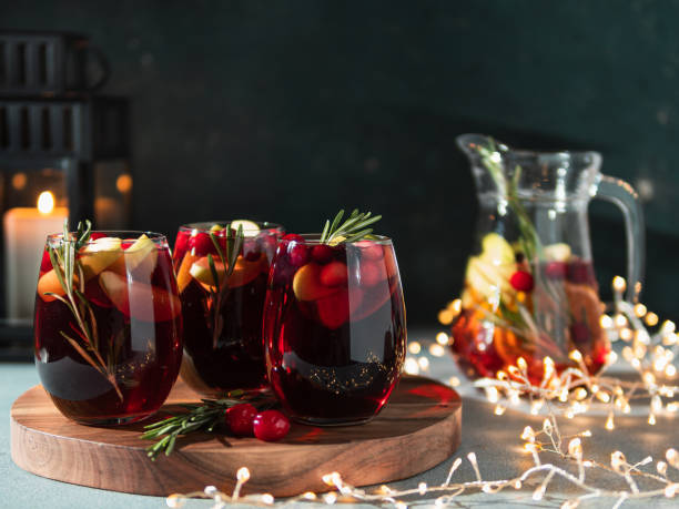 istock Winter sangria on christmas background, copy space 1194336873