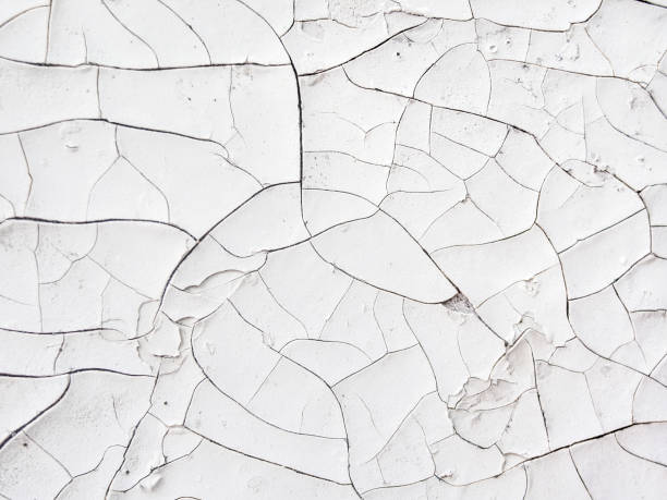 Cracked white painted surface, vintage background Old cracked white painted surface, vintage background cracked texture stock pictures, royalty-free photos & images