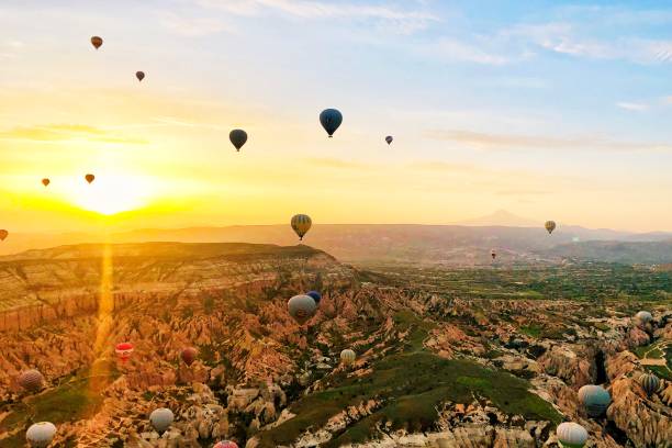 istock Hot air balloons in Cappadocia, Turkey 1194340491