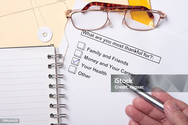 What Are You Most Thankful For Stock Photo - Download Image Now - Asking, Color Image, Currency