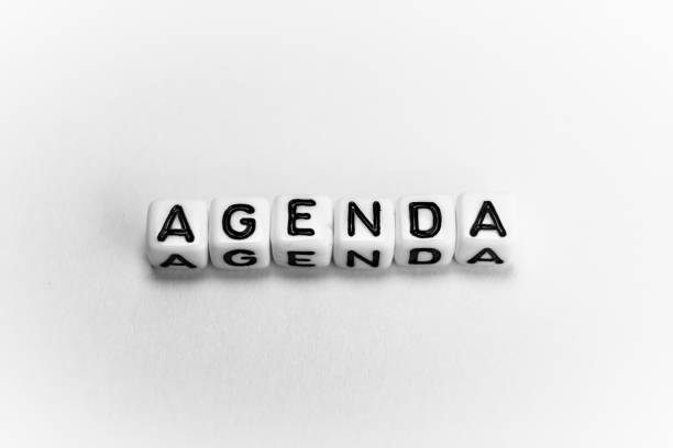 istock White cubes with word AGENDA on white background 1194343973