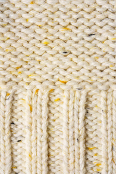 istock The texture of a beige knitted sweater 1194344984