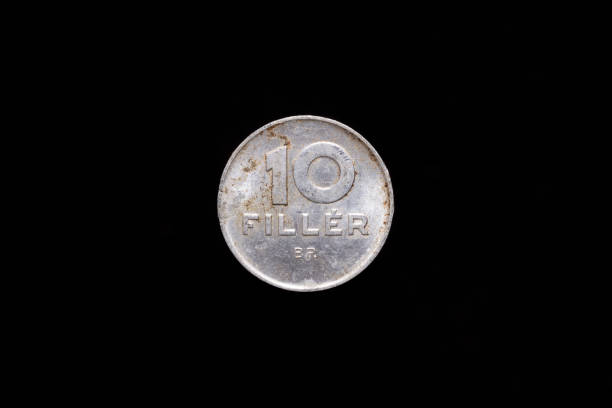 istock Old Hungarian 10 Filler coin from 1978, reverse 1194345158