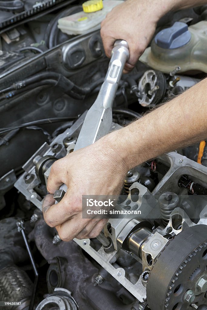 Motore di riparazione - Foto stock royalty-free di Acciaio