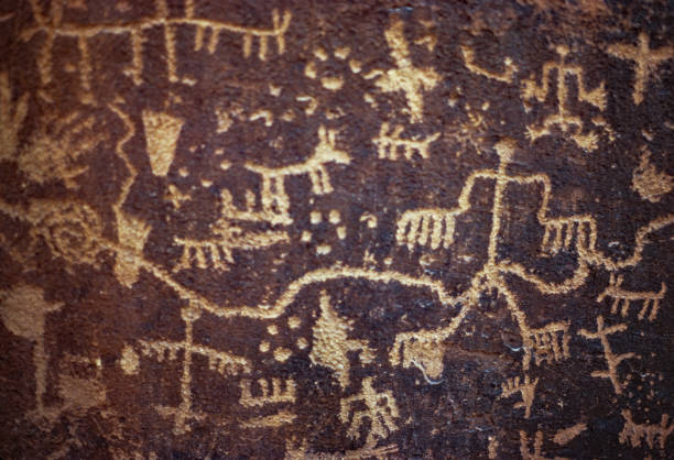 istock Petrified Forest National Park - Petroglyphs - 1978 1194354385