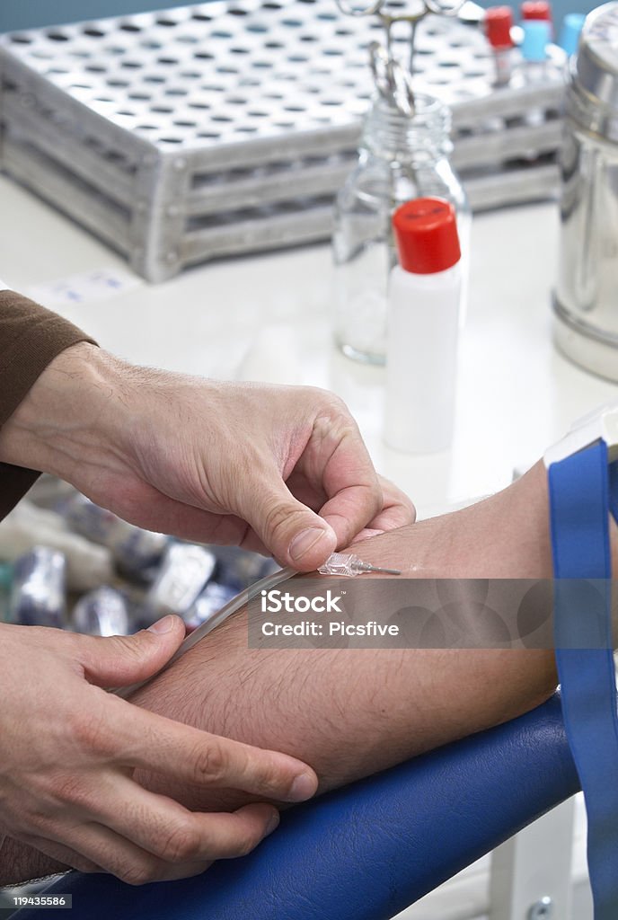 blood extraction closeup health care  Blood Donation Stock Photo