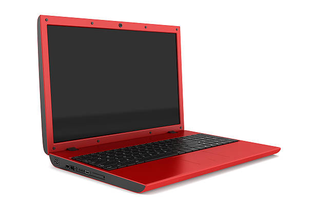 istock red laptop isolated on white background 119436170