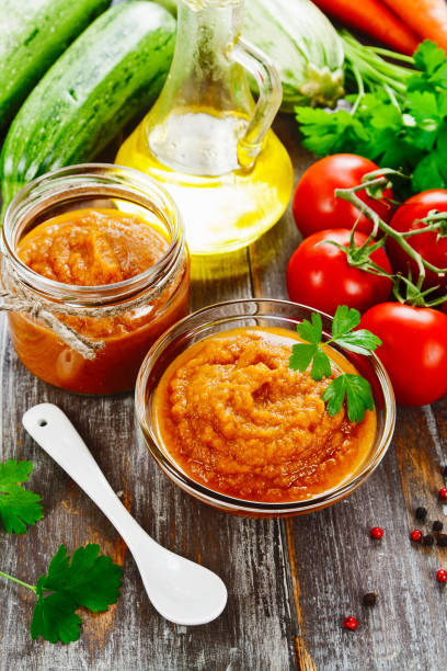 istock Zucchini puree in a glass bowl 1194372199