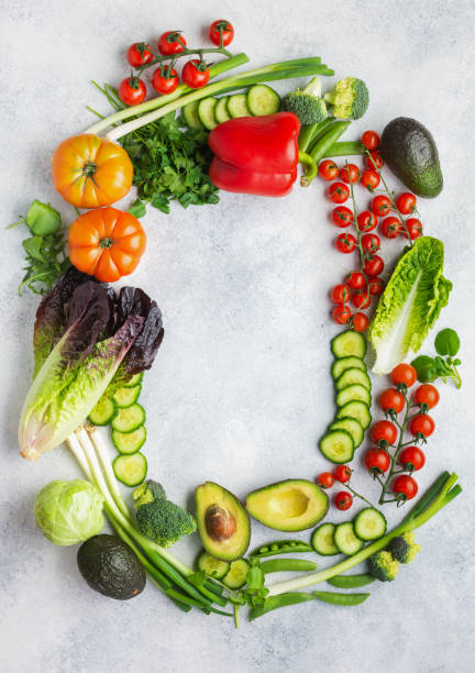 istock Fresh raw ingredients for salad 1194372562