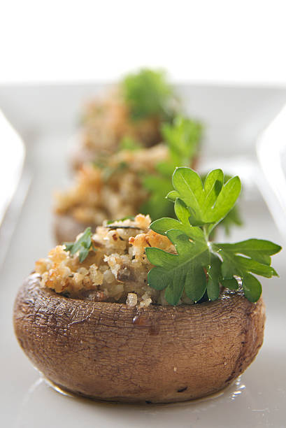 Stuffed Mushrooms stock photo