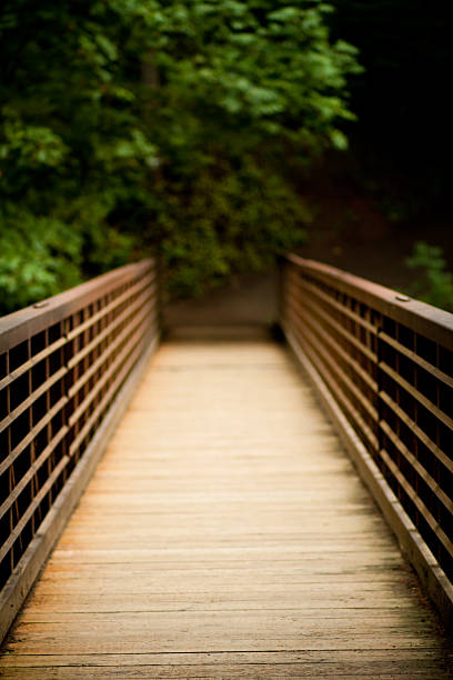 Bridge to Bokeh stock photo