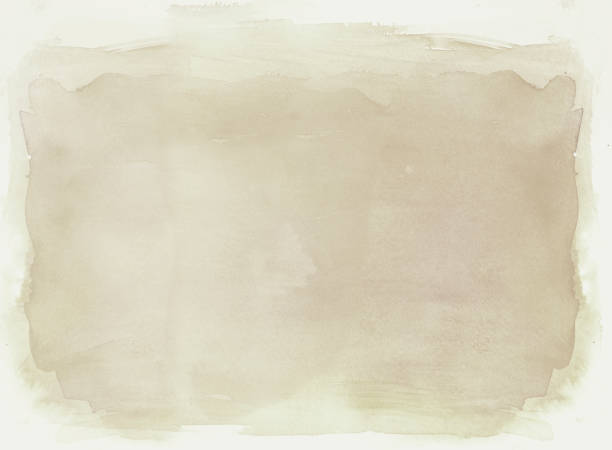 istock Faded sepia / brown  watercolor background 1194391339