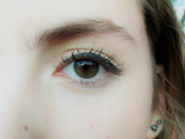 istock female  brown eye close-up 1194392815