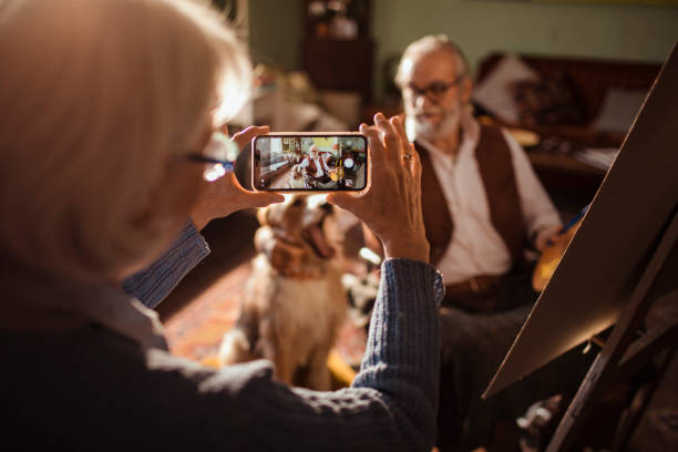 istock Senior Couple taking a Picture 1194392969