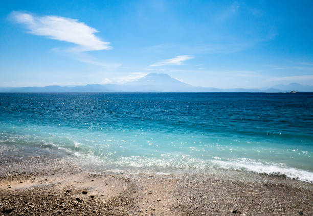 istock Mt Agung view from Gili Air Island 1194396065