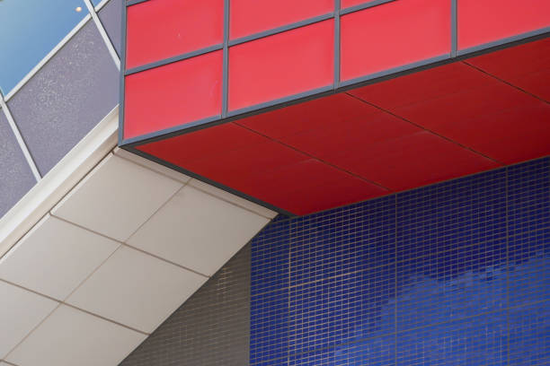 istock Abstract background architecture lines. modern architecture detail 1194396899