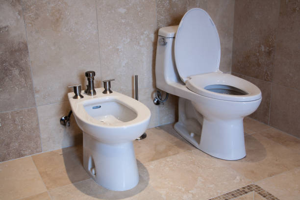 istock Private house Interior of modern luxury bathroom 1194396905