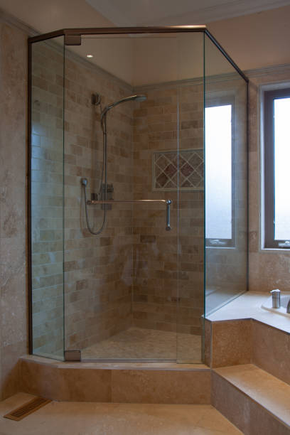 istock Private house Interior of modern luxury bathroom 1194396912