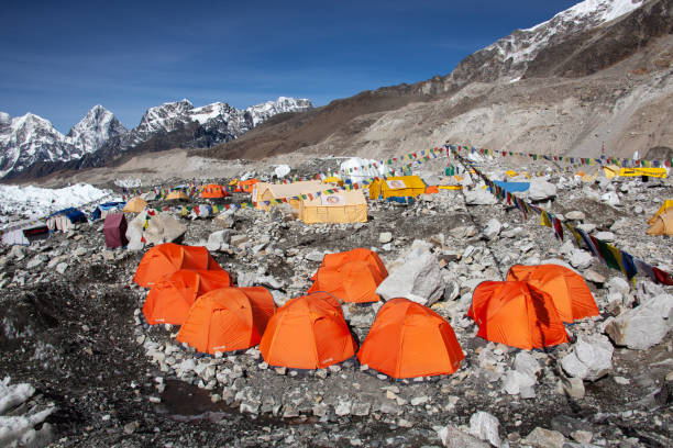 istock Nepal hiking path through mountain around Everest 1194397948