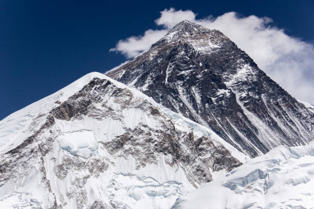 istock Nepal hiking path through mountain around Everest 1194398093
