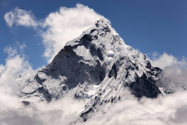 istock Nepal hiking path through mountain around Everest 1194398225