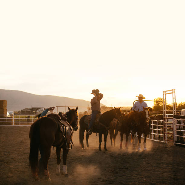 istock Ranchers at rodeo arena 1194398266