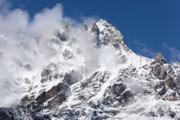 istock Nepal hiking path through mountain around Everest 1194398291