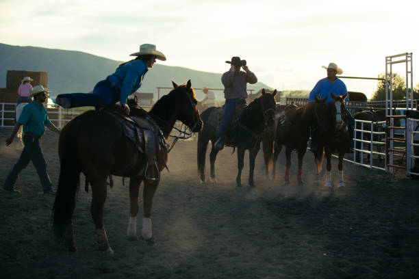 istock Ranchers at rodeo arena 1194398299