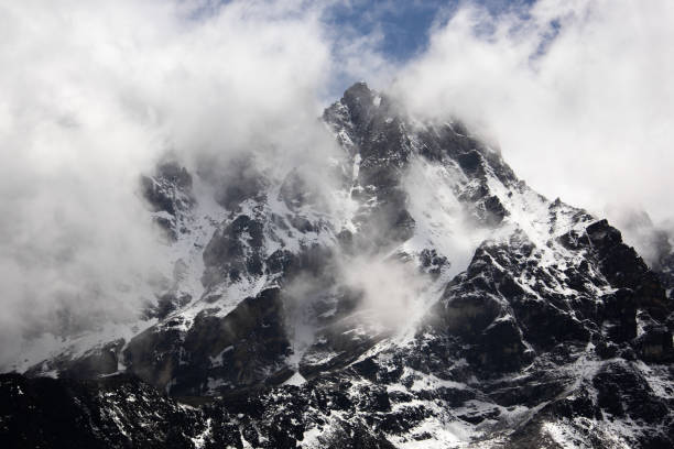 istock Nepal hiking path through mountain around Everest 1194398438