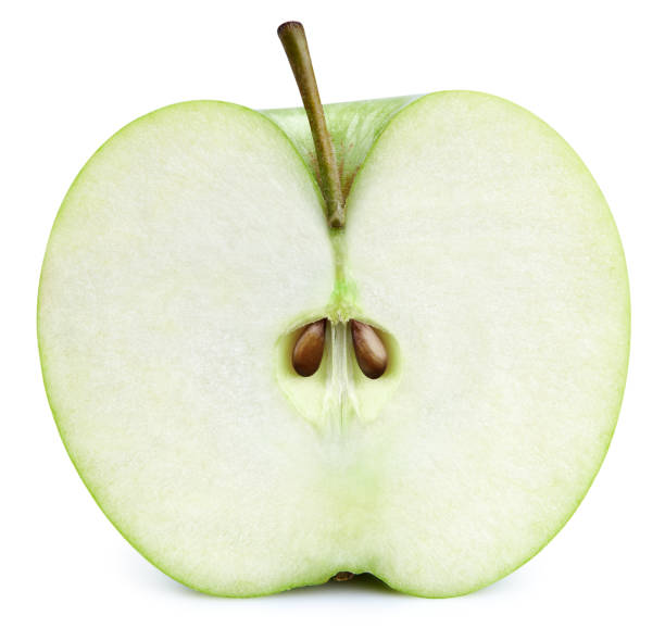 istock Green apples isolated on white 1194401148