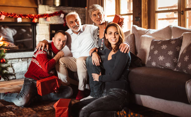 istock happiness two generation family on the sofa for christmas 1194405923