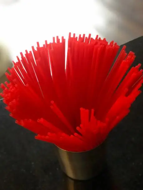 Red coffee stirrers