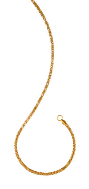 istock GOLD CHAIN FOR PENDANT ISOLATED ON WHITE BACKGROUND 1194409669