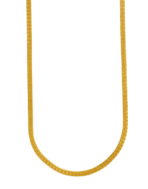 istock GOLD CHAIN FOR PENDANT ISOLATED ON WHITE BACKGROUND 1194409674