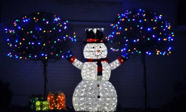 istock Happy snowman spreading holiday cheer. 1194410322