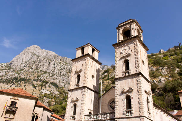 istock Old clock tower in the old town. Cator. Old town. Montenegro. 1194410532