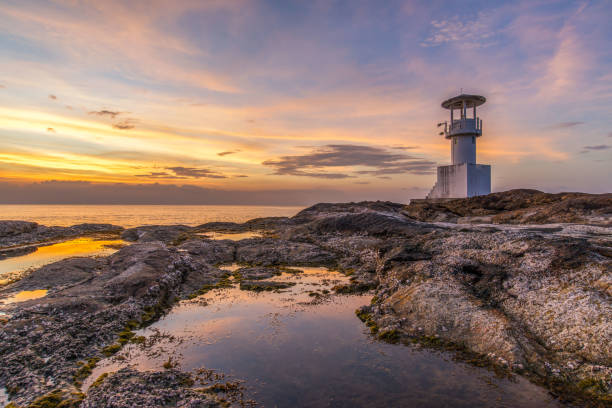 istock Khao Lak light Beacon,Khao Lak lighthouse at sunset ,Phang Nga, Thailand 1194411261