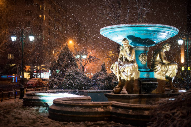 istock city ​​under snow in winter 1194415740
