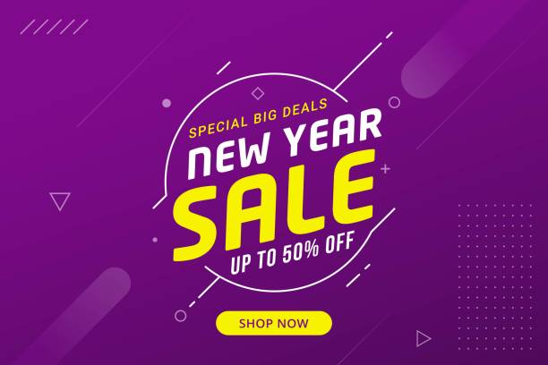 illustrazioni stock, clip art, cartoni animati e icone di tendenza di design promozionale modello di promozione banner sconto vendita capodanno per le aziende - final period